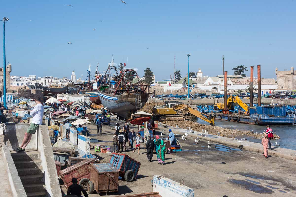Fischmarkt - Bootswerft - Hafen - und viel Gewusel